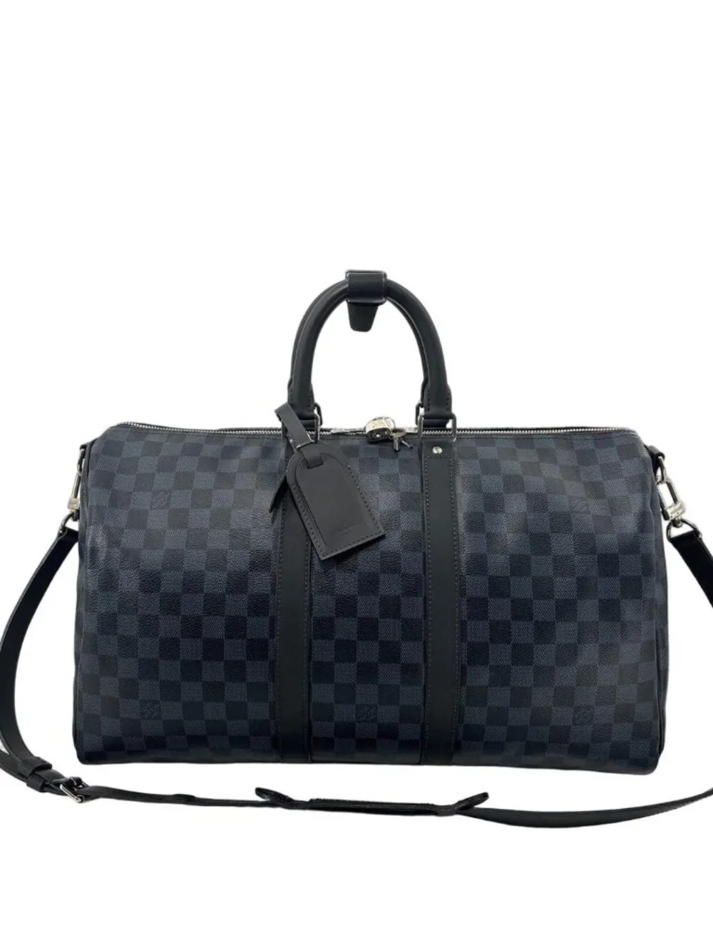 Louis Vuitton Damier Cobalt Keepall Bandouliere 45 Boston Bag